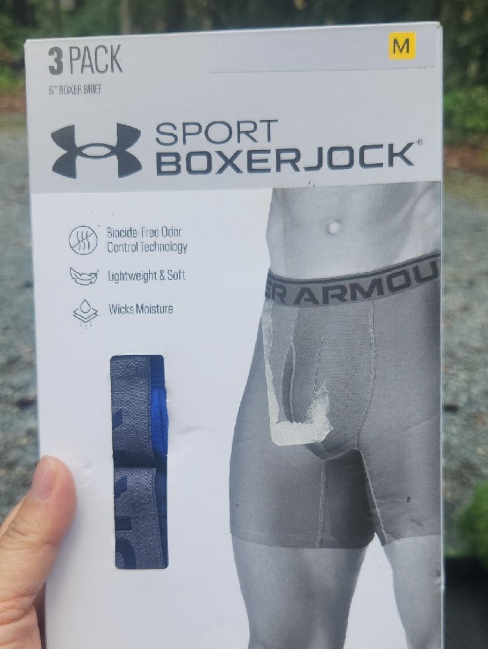 Under Armour Men’s 3-Pack Performance Boxer Briefs – Royal Blue/Gray/Navy - Picture 5 of 6